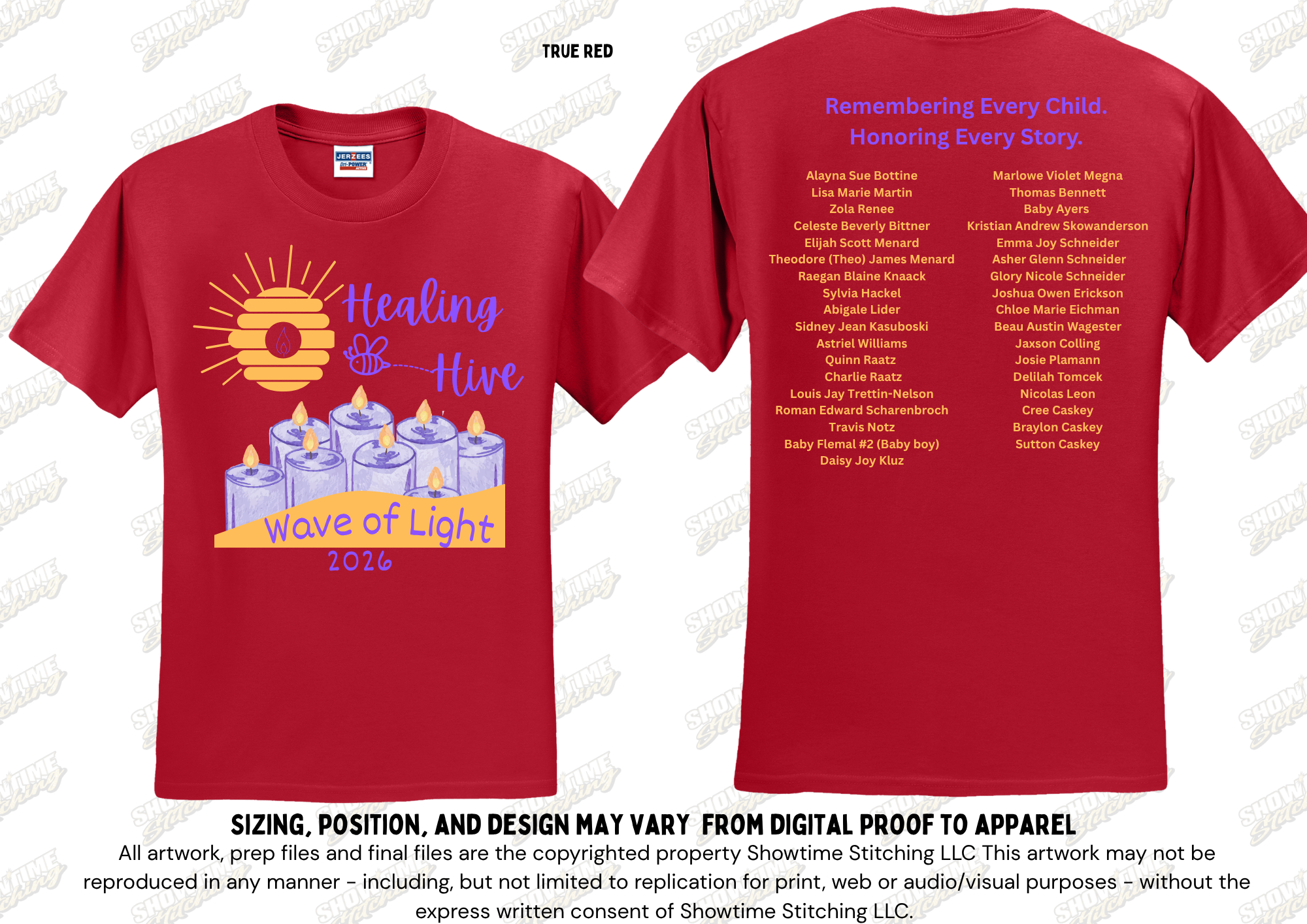 NEW HEALING HIVE ADULT TRUE RED